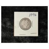 1896 BARBER SILVER QUARTER