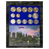 PARTIAL 2008 MINT SET - PHILADELPHIA COINS ONLY