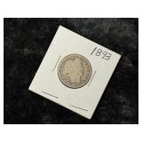 1893 BARBER SILVER QUARTER
