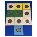 (10) BUFFALO NICKELS