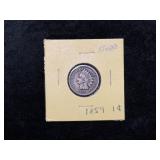 1859 ONE CENT INDIAN HEAD CENT