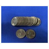 ROLL OF SUSAN B ANTHONY DOLLAR COINS ($25 FV)