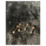 (0.64G) 14K GOLD DIAMOND EARRINGS