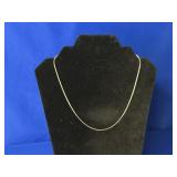 (5.05G) .925 STERLING CHAIN NECKLACE (18" LENGTH)
