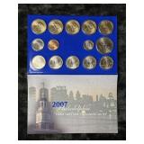 PARTIAL 2007 MINT SET - PHILADELPHIA COINS ONLY