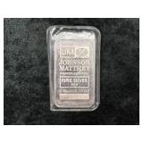 (1OZ) JOHNSON MATTHEY SILVER BAR