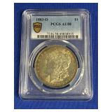 PCGS GRADED AU58 1883-O MORGAN SILVER DOLLAR