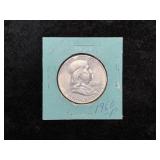 1960 FRANKLIN SILVER HALF DOLLAR