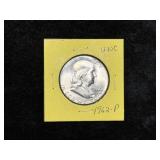 1962 UNC FRANKLIN SILVER HALF DOLLAR