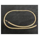 (14.85G) .925 STERLING HERRINGBONE NECKLACE