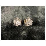 (2.47G) 10K GOLD DIAMOND EARRINGS