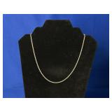 (6.14G) .925 STERLING ROPE CHAIN NECKLACE (18"