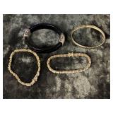 (30.19G) .925 STERLING BRACELET LOT