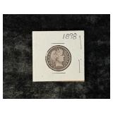1898 BARBER SILVER QUARTER
