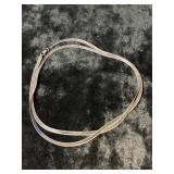 (9.36G) .925 STERLING HERRINGBONE NECKLACE
