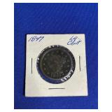 1847 LARGE CENT COIN