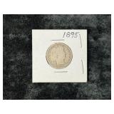 1895 BARBER SILVER QUARTER