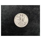 1929-S WALKING LIBERTY SILVER HALF DOLLAR