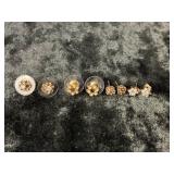 (3.51G) 14K GOLD DIAMOND EARRINGS