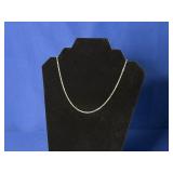 (6.13G) WHITE GOLD TWISTED ROPE NECKLACE