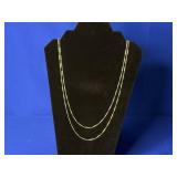 (11.41G) .925 STERLING NECKLACE (60" LENGTH)