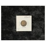 1864 COPPER-NICKEL INDIAN HEAD PENNY