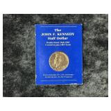JFK HALF DOLLAR 1960-1985 COVERED IN 24K GOLD