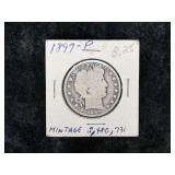 1897 SILVER BARBER HALF DOLLAR