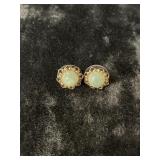 (2.4G) 14K GOLD JADE EARRINGS