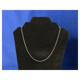 (6.0G) .925 STERLING ROUND CHAIN NECKLACE (18"