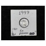 1997 1/10 PLATINUM LIBERTY AMERICAN EAGLE $10