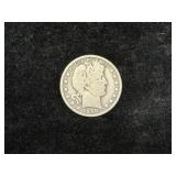 1908-O BARBER SILVER HALF DOLLAR