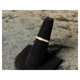 (1.53G) 10K GOLD DIAMOND RING - SIZE 6