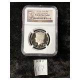 NGC GRADED PF69 ULTRA CAMEO 2015 S CLAD KENNEDY