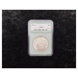 1887-O NTC GRADED MS60 MORGAN SILVER DOLLAR