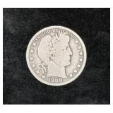 1908 BARBER HALF DOLLAR