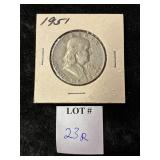 1951 FRANKLIN HALF DOLLAR