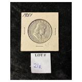 1951 FRANKLIN HALF DOLLAR