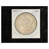 1891-S MORGAN SILVER DOLLAR