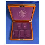 (EMPTY) WOODEN U.S. MORGAN SILVER DOLLAR