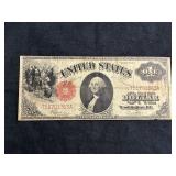 1917 U.S. FED RESERVE ONE DOLLAR SAWHORSE LARGE