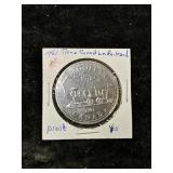 1981 TRANS CANADIAN RAILROAD PROOF DOLLAR