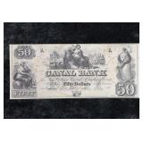 FIFTY DOLLARS NEW ORLEANS CANAL BANK NOTE