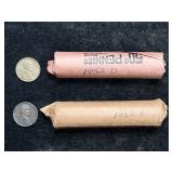 1952-D & 1952-P WHEAT PENNY ROLLS