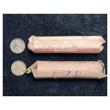 1955-D & 1957-D WHEAT PENNY ROLLS