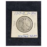 1917 WALKING LIBERTY HALF DOLLAR