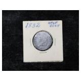 1832 HALF CENT COIN