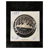 1987 CANADIAN PROOF DOLLAR