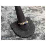 1.99G 10K RING SIZE 10 DARK BLUE STONE