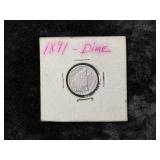 1891 LIBERTY SEATED DIME